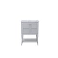 Elegant Decor 2 Doors Cabinet 24 In. X 18 In. X 34 In. In Grey VF2101